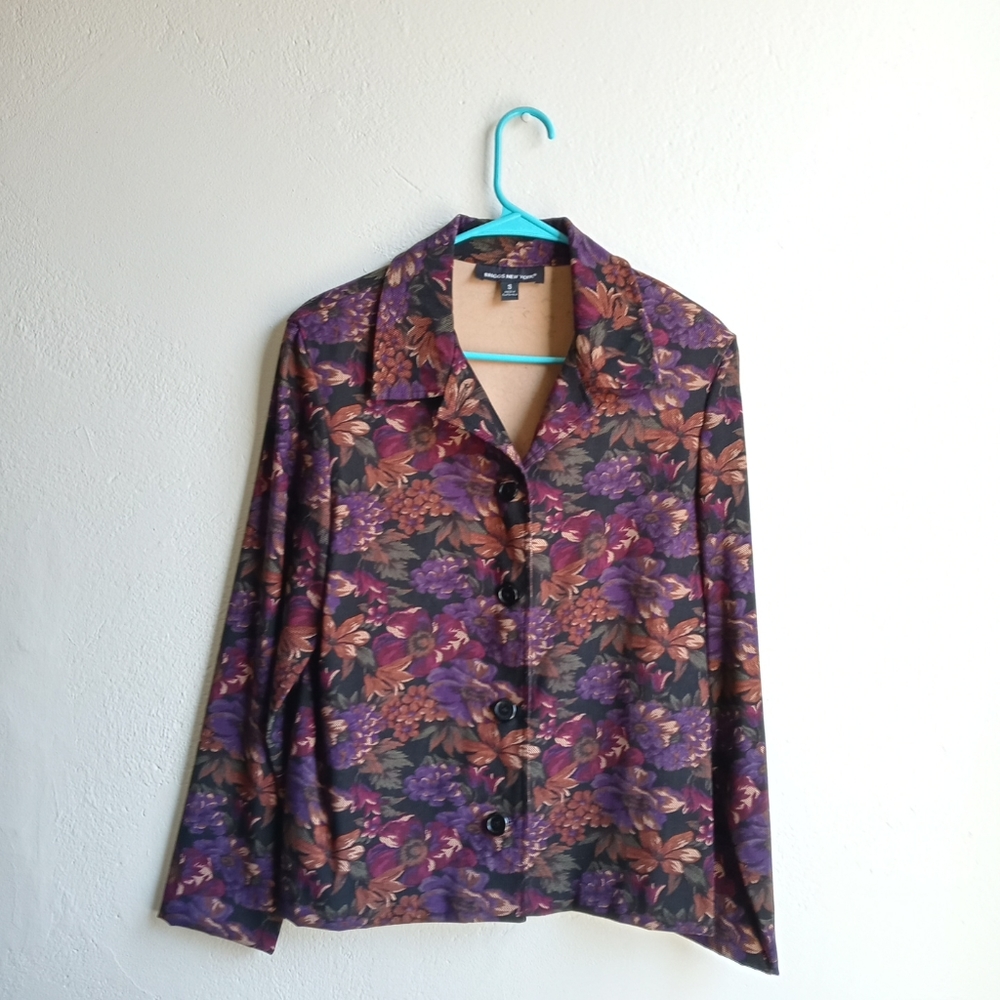 Briggs New York Floral Blazer Jacket